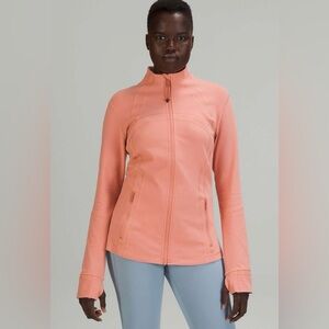 Lululemon Define Full Zip Jacket Pink Peachy Color Size 10